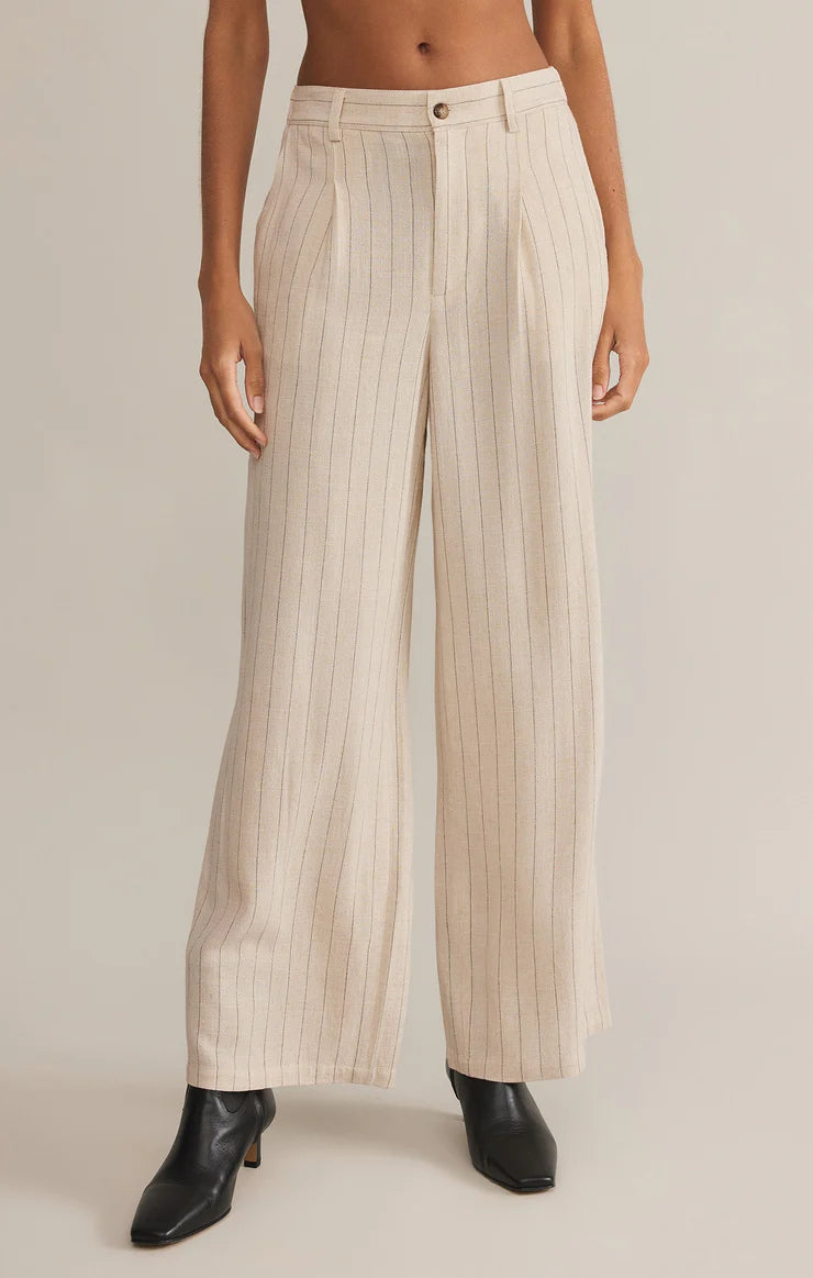 Z Supply Bennett Pinsripe Linen Pant