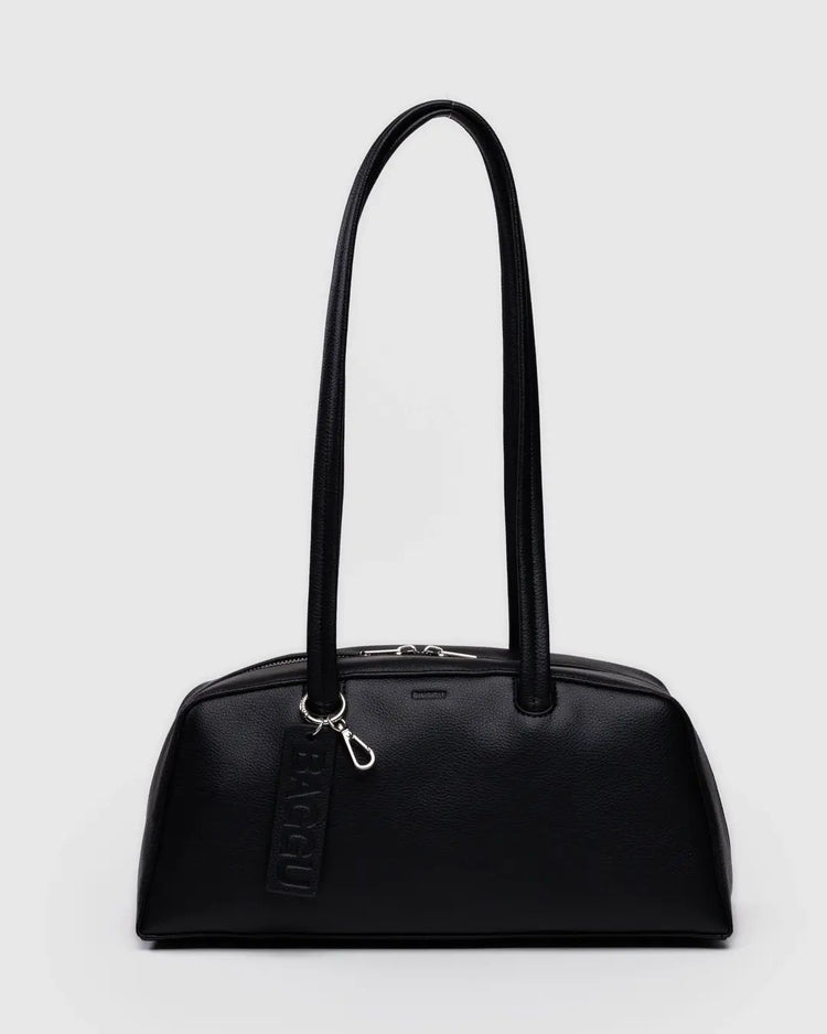 PREORDER Baggu Recycled Leather Bowler Bag in Black