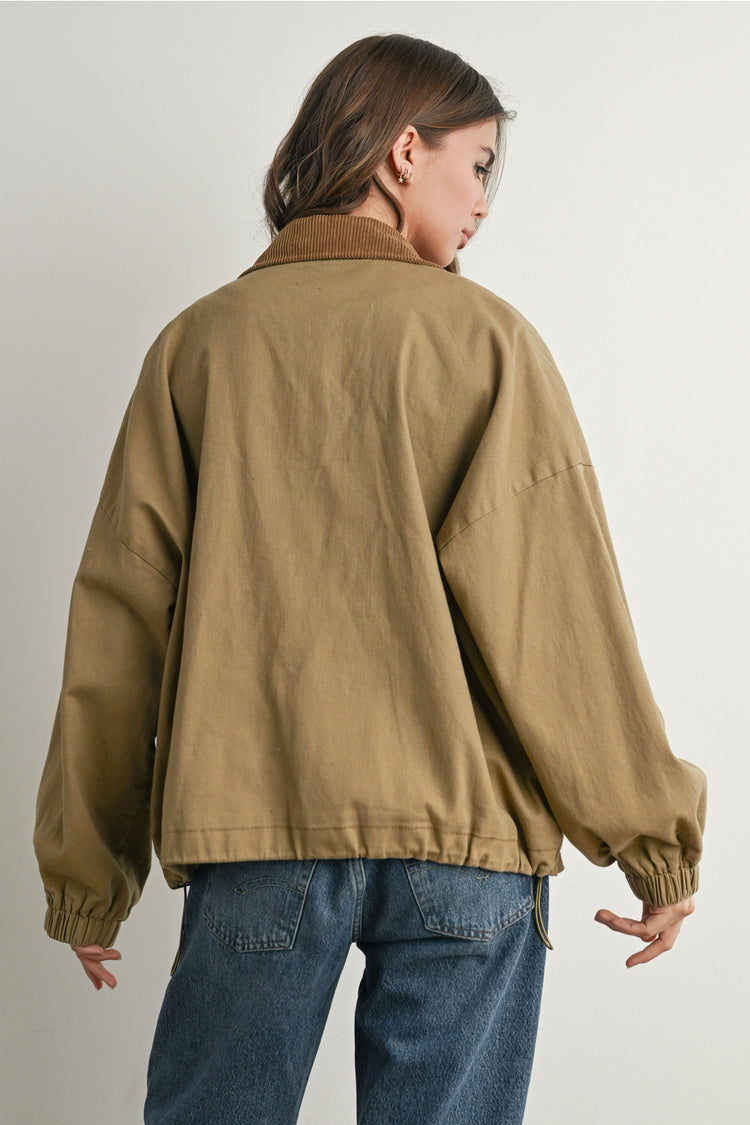 Front Zip Barn Jacket