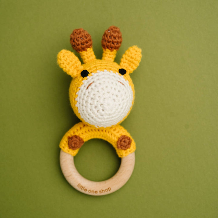 Yellow Giraffe Rattle