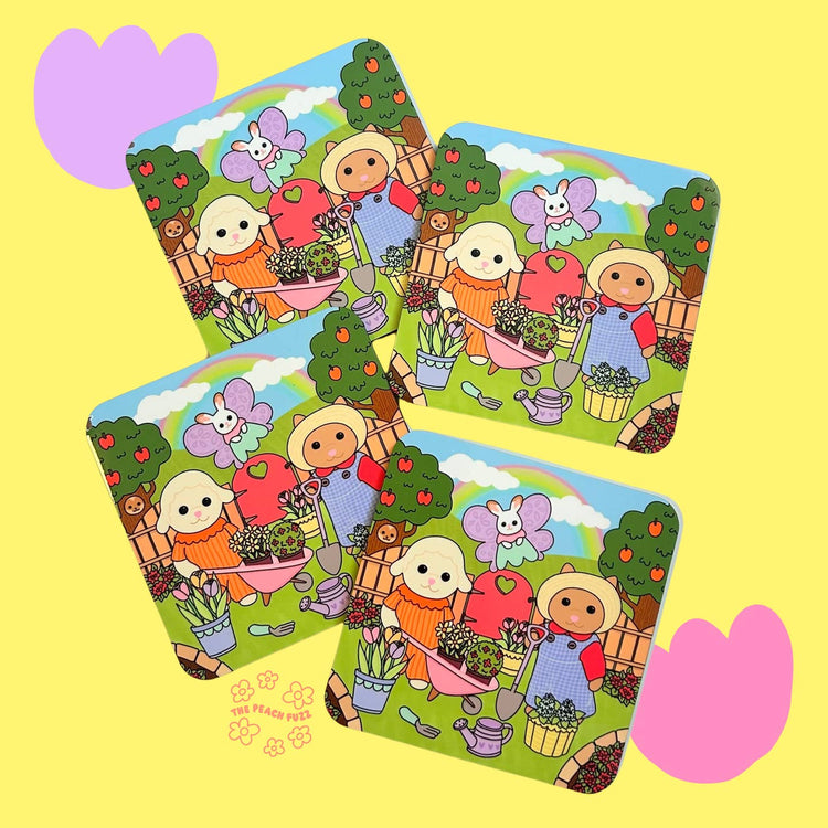 Garden Party Critter Coasters