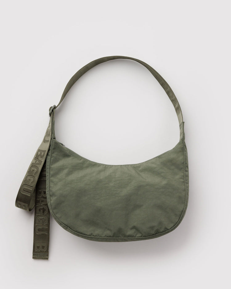 Baggu Medium Nylon Crescent Bag in Caper