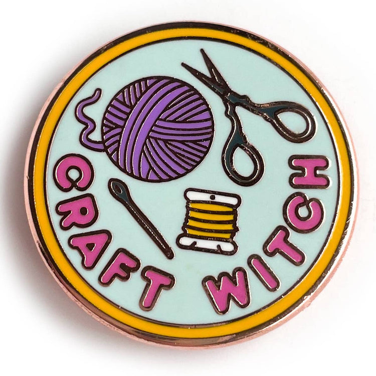 Craft Witch Enamel Pin