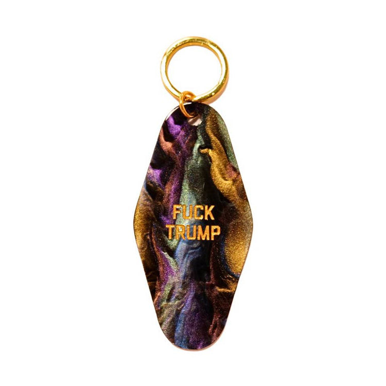 F*ck Trump Motel Keychain