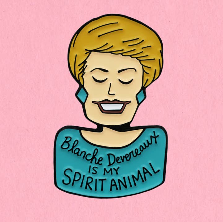 Blanche Devereaux Enamel Lapel Pin