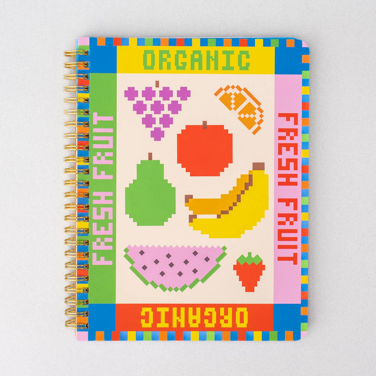 Fruit Tiles Rough Draft Mini Notebook