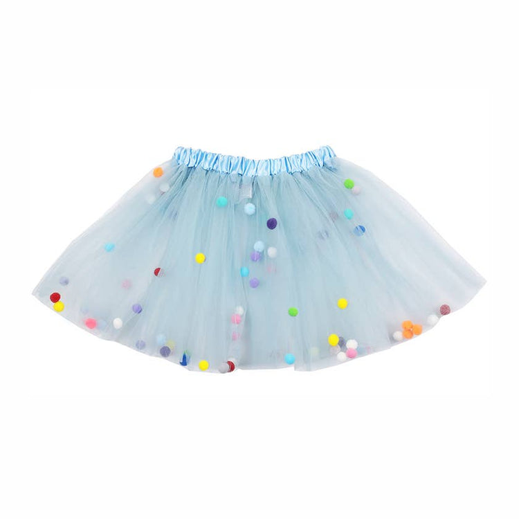 Light Blue Pom Pom Tutu