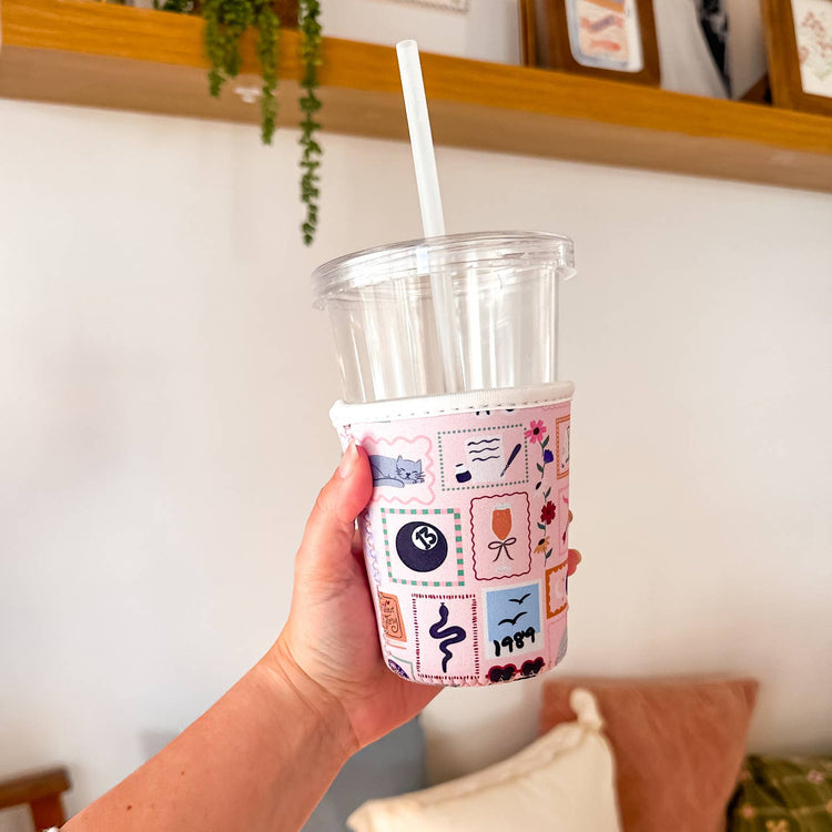Eras Patchwork Iced Coffee Sleeve