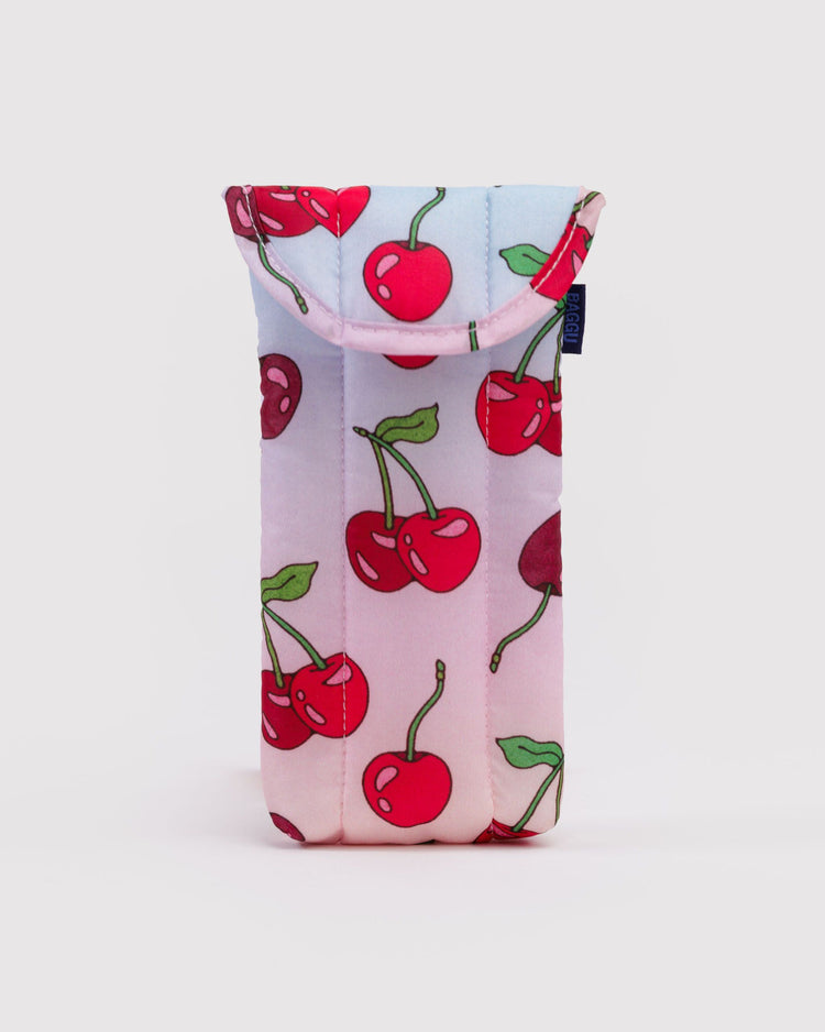 Baggu Puffy Glasses Sleeve in Cherries