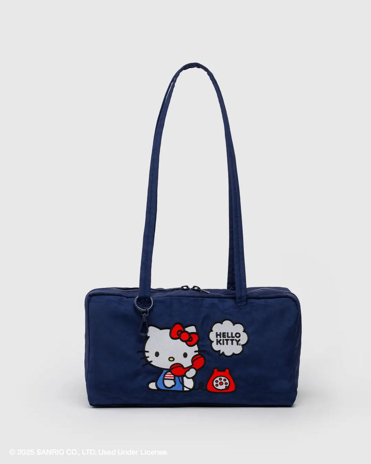 Baggu Nylon Bowler Bag in Embroidered Hello Kitty Phone