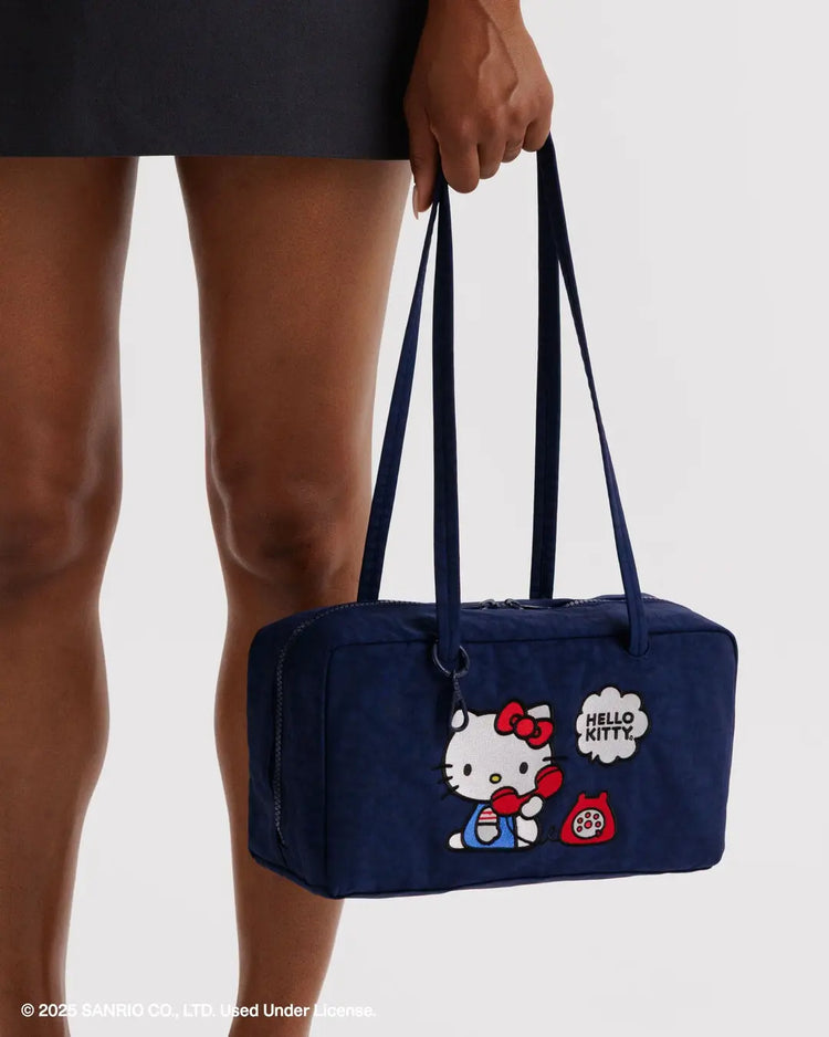 Baggu Nylon Bowler Bag in Embroidered Hello Kitty Phone