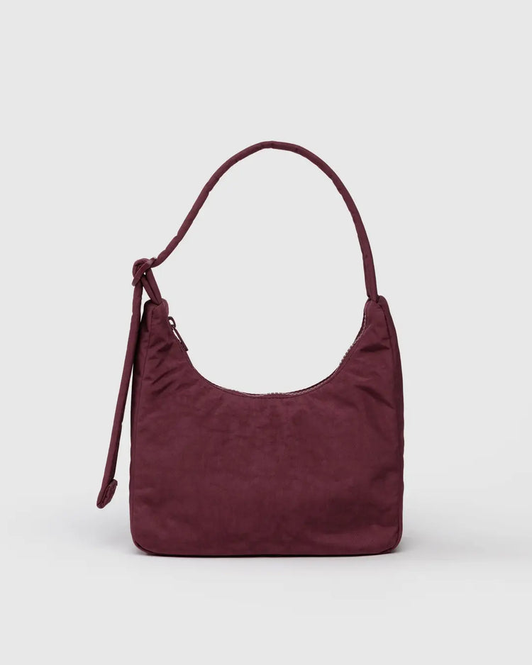 Baggu Mini Nylon Shoulder Bag in Mahogany