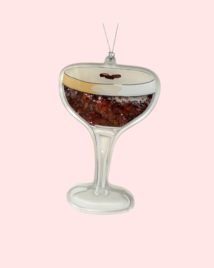 Espresso Martini Sparkle Ornament