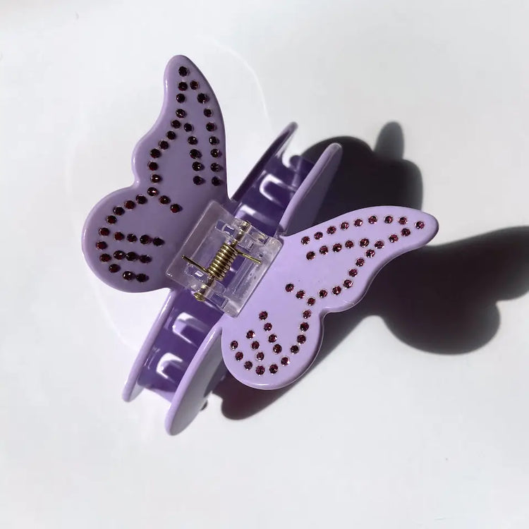 Big Rhinestone Butterfly Hair Claw Clip