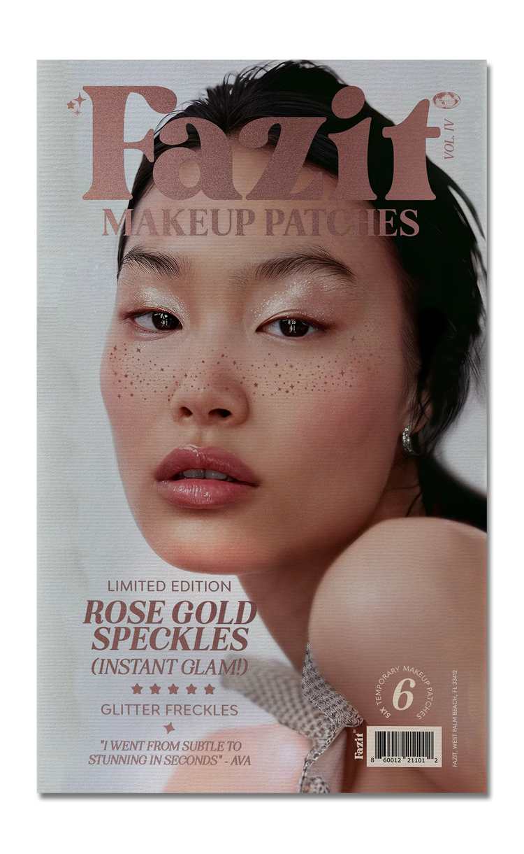 Rose Gold Stardust Speckle Makeup Patches