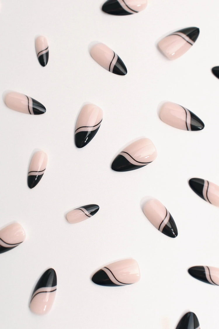 Sleek Silhouette Press-On Nails