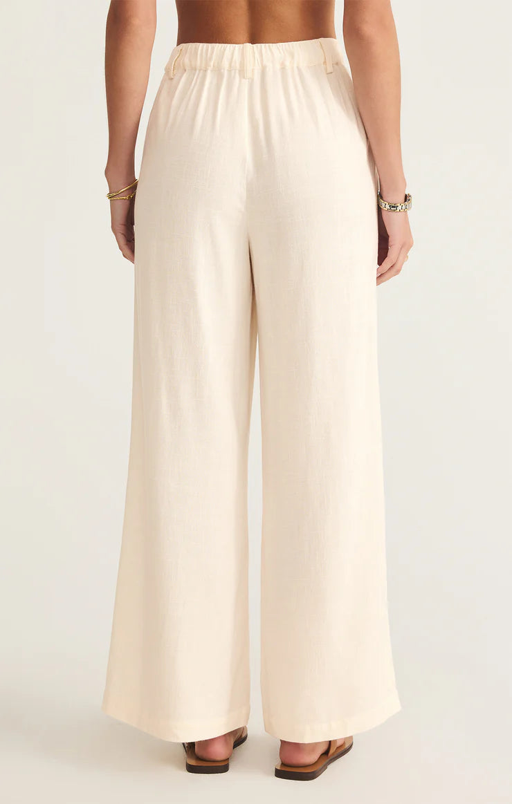 Z Supply Vista Linen Pant in Sea Salt