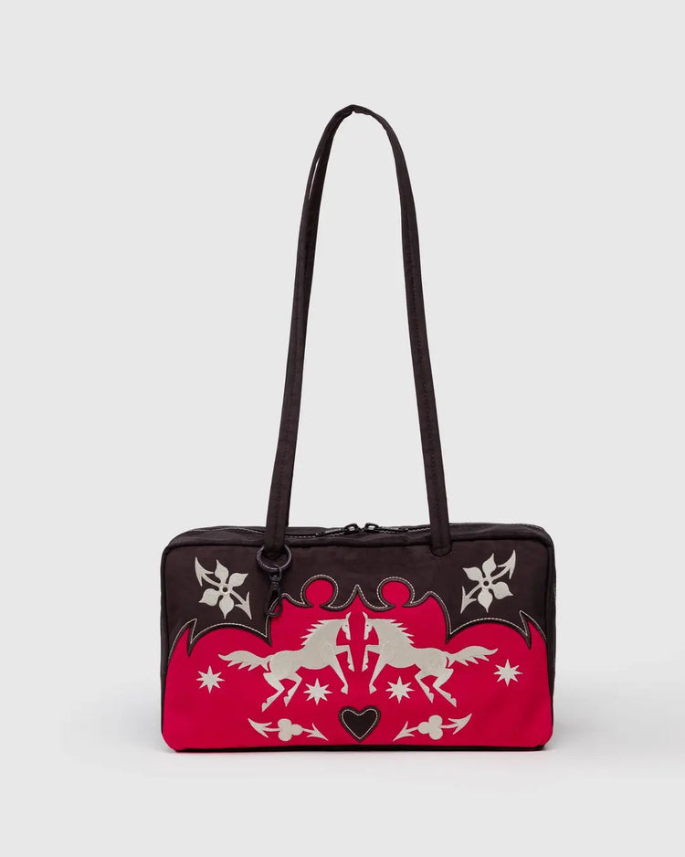 Baggu Nylon Bowler Bag in Western Applique