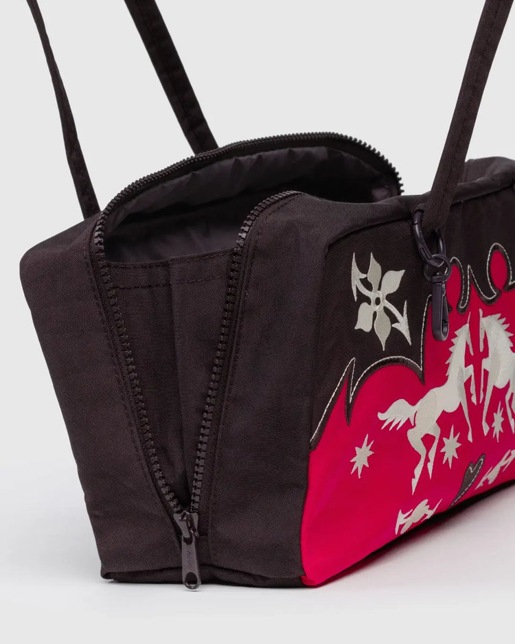 Baggu Nylon Bowler Bag in Western Applique