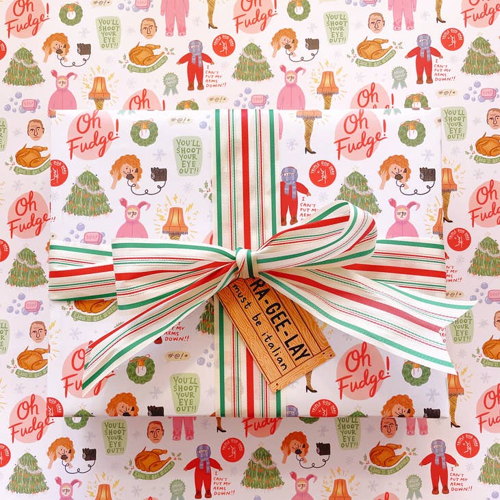 A Christmas Story Movie Wrapping Paper - 3 Sheet Roll