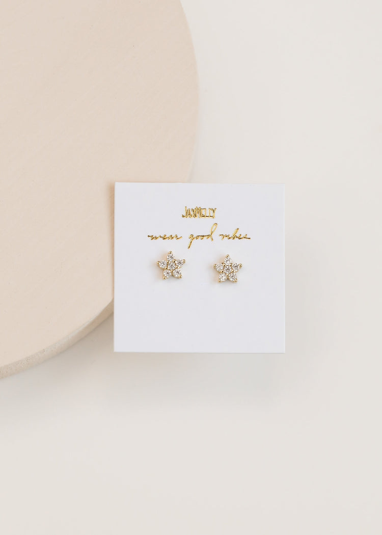 JaxKelly Pave Flower Stud
