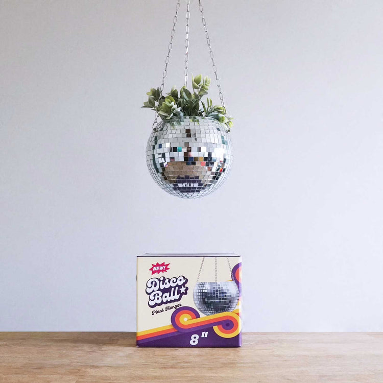 8" Disco Ball Planter