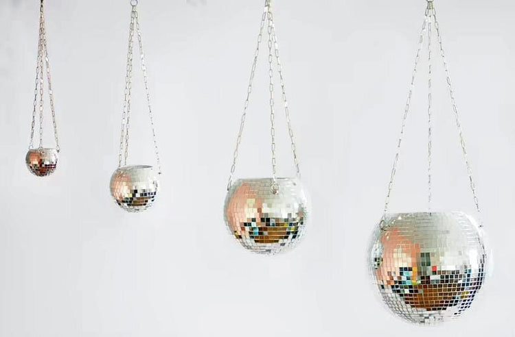 8" Disco Ball Planter