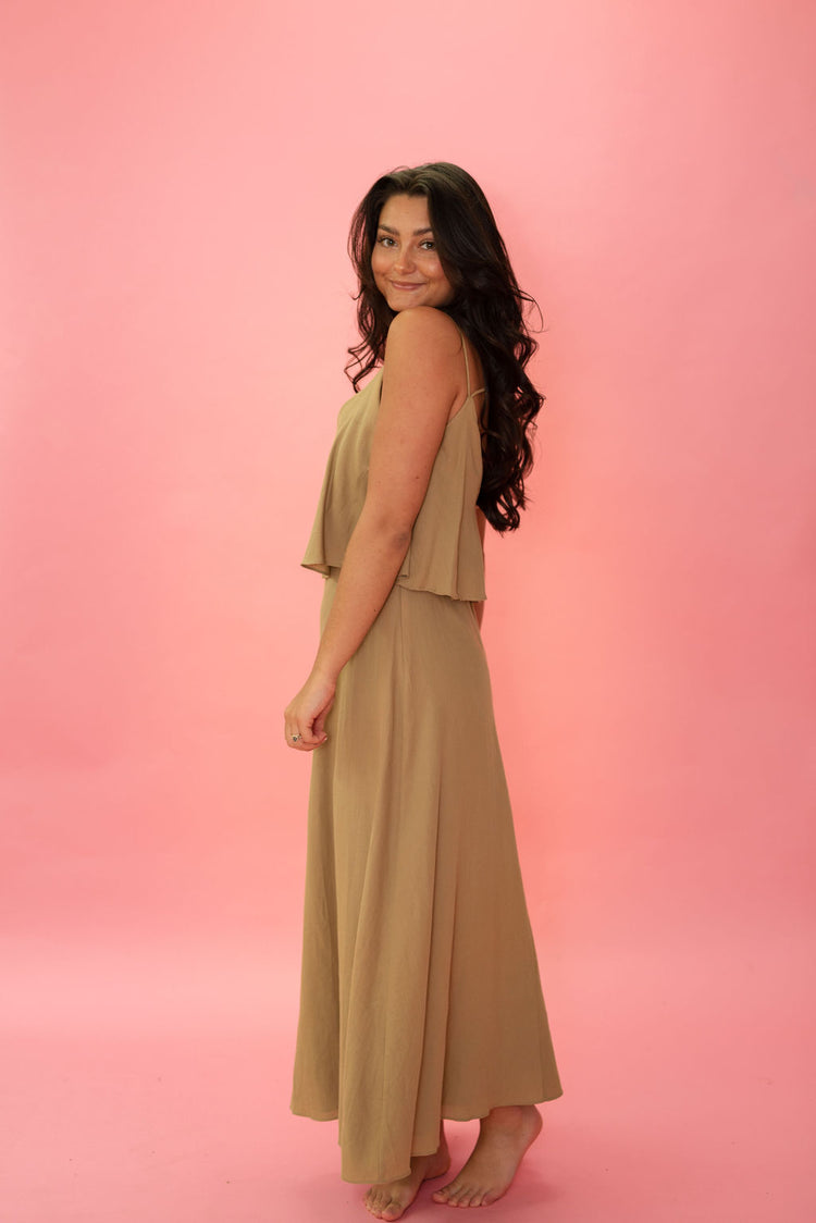 Molly Bracken Double Strap Maxi Dress