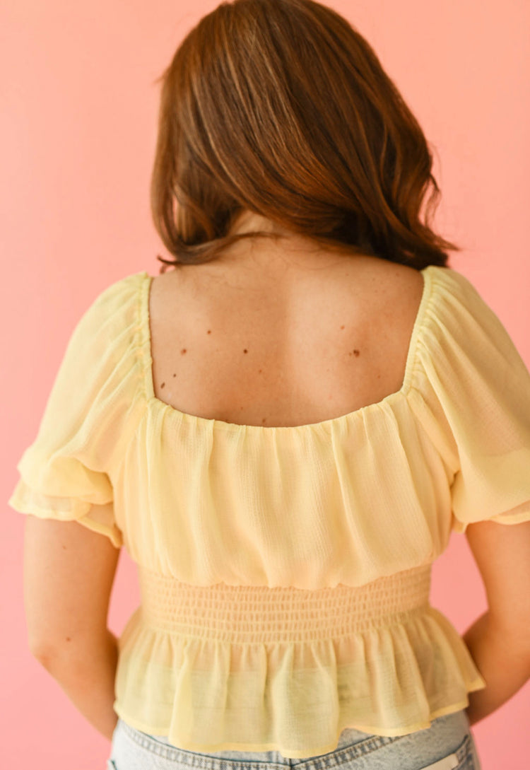 Lush Ruffled Waist Top