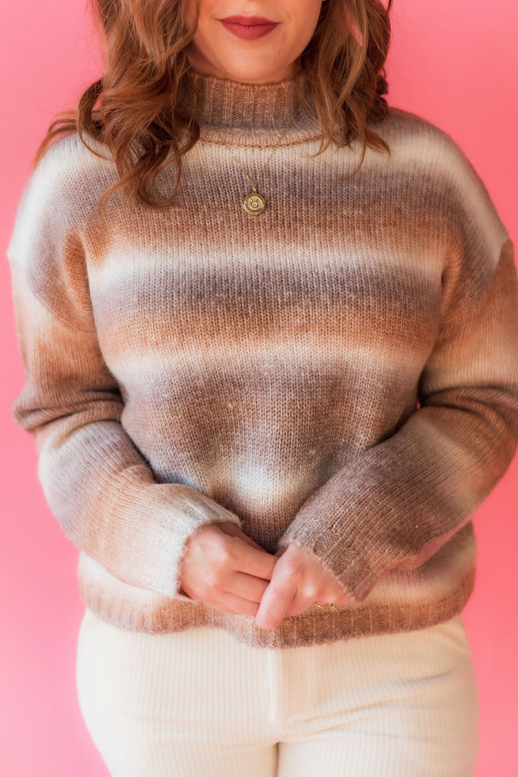 Z Supply Luella Marled Sweater in Light Taupe
