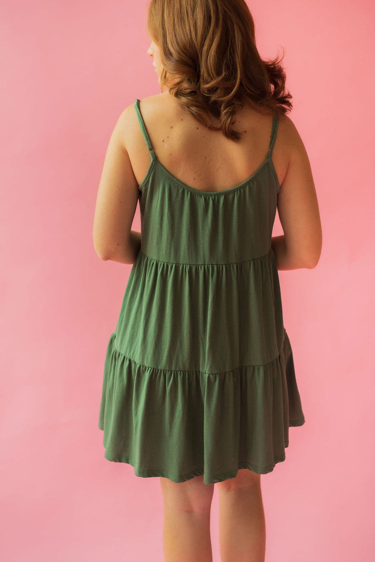 Z Supply Mari Knit Mini Dress in Forest