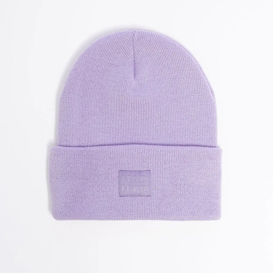 Mad Hatter Knit Cuff Beanie - Lilac