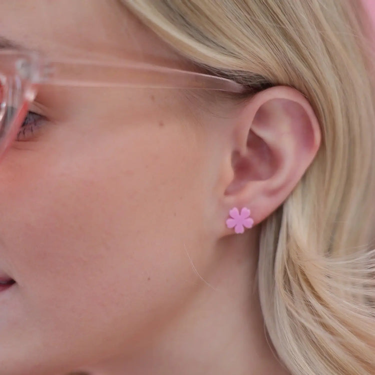 Mini Olivia Stud - Bubblegum Pink