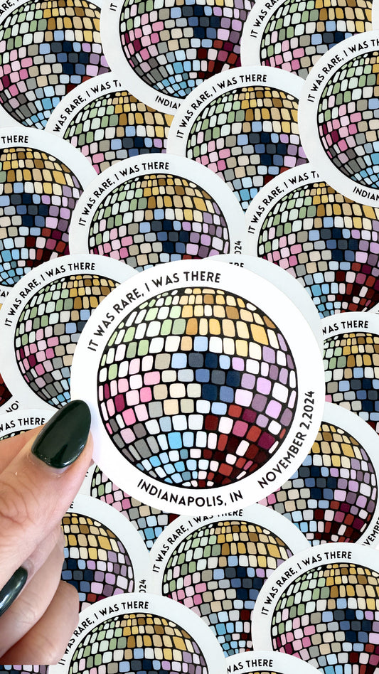 Mirror Ball I Was There Sticker - NOVEMBER 2