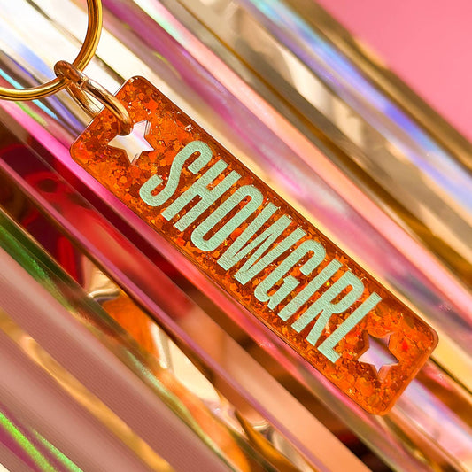 Showgirl Engraved Keychain