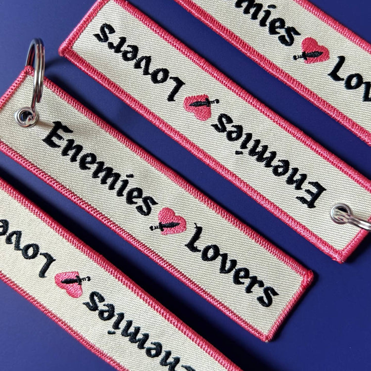Enemies To Lovers Embroidered Keychain