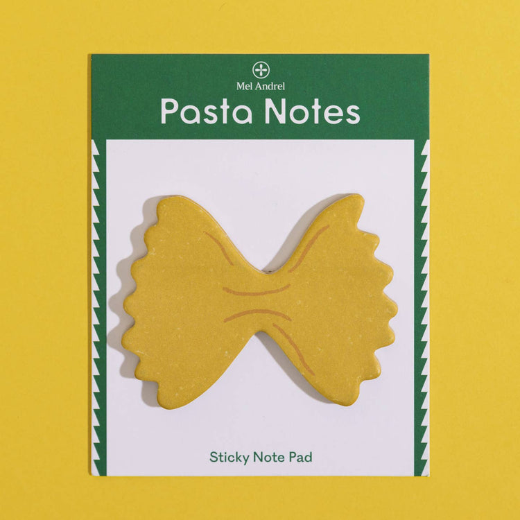 Farfalle Pasta Die-Cut Sticky Notes