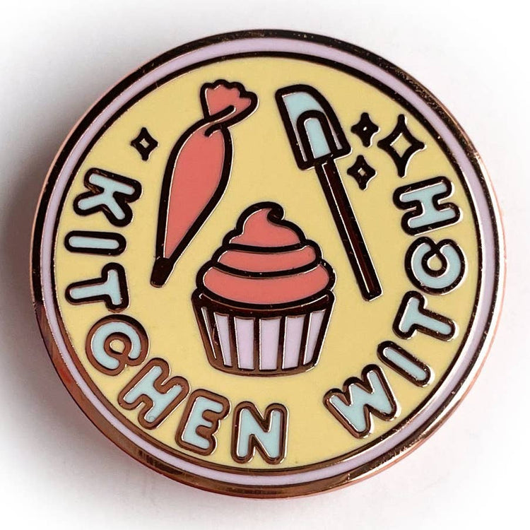 Kitchen Witch Enamel Pin