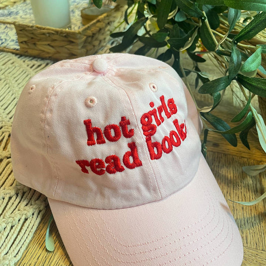 Hot Girls Read Bookish Embroidered Dad Hat