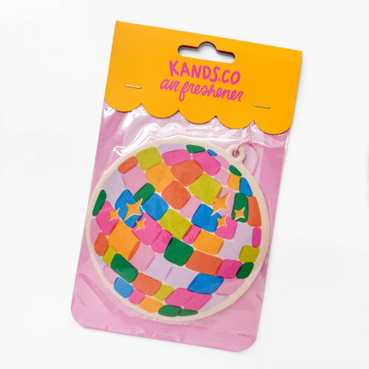 Rainbow Disco Ball Air Freshener