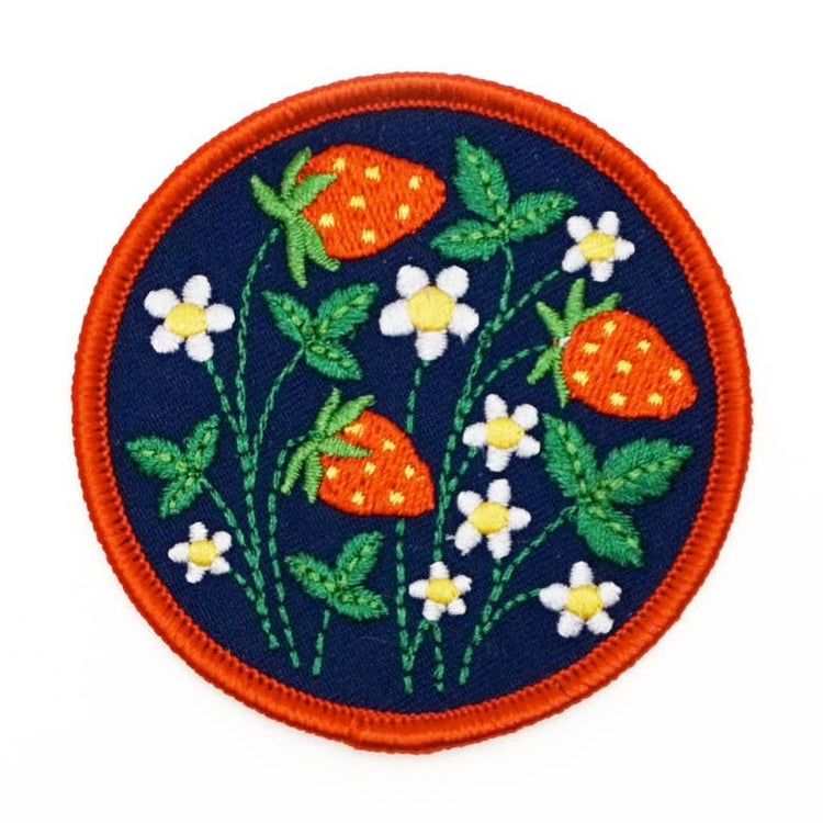 Strawberry Fields Embroidered Patch