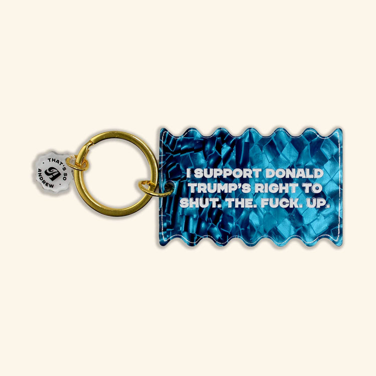 Trump's Right To STFU Keychain