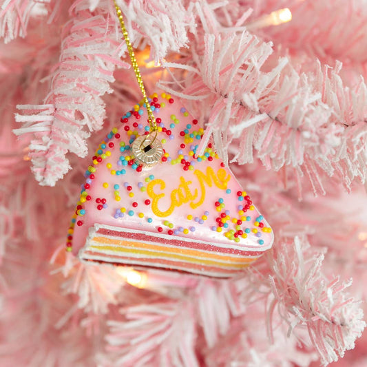 Eat Me Glass Ornament
