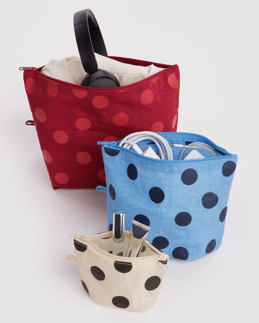 Go Pouch Set in Polka Dot Mix