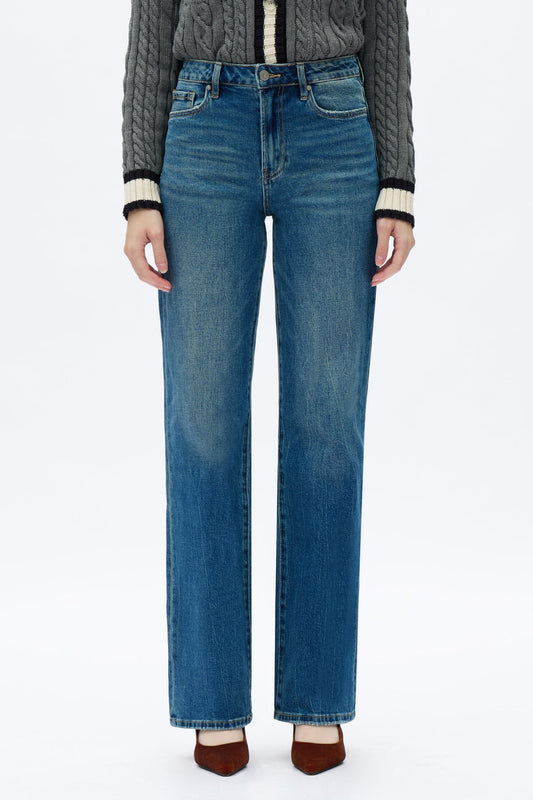 High Rise Straight Leg Jeans