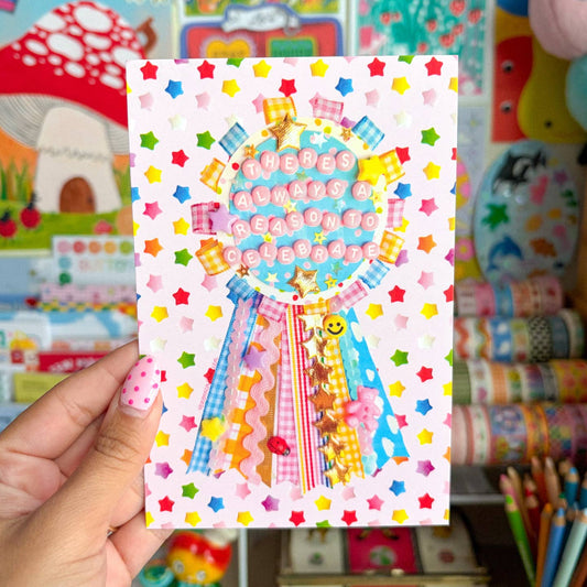 There’S Always A Reason To Celebrate Ribbon Mini Print