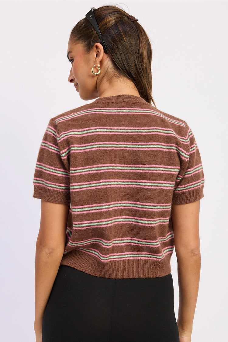 Button Up Short Sleeve Cardigan