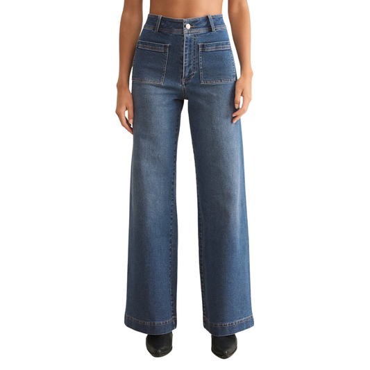 Z Supply Bradley Denim Pant in Vintage Inidigo
