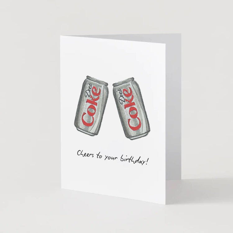 Diet Coke Cheers Birthday Card