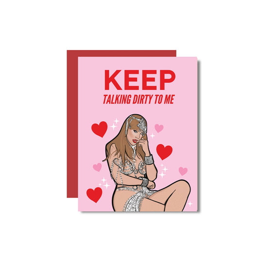 Keep Talking Dirty To Me Taylor Valentine's Day Love Card
